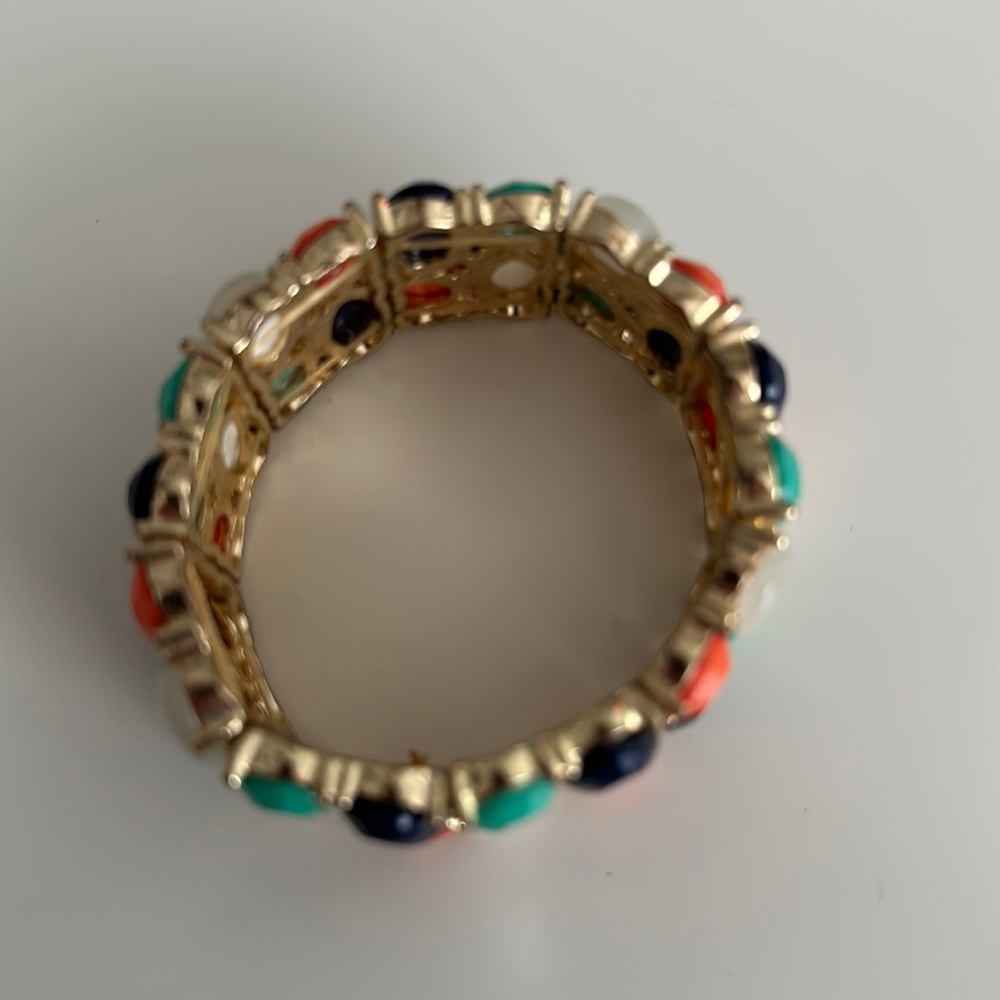 Beautiful Statement Bracelet With Multicolored St… - image 3